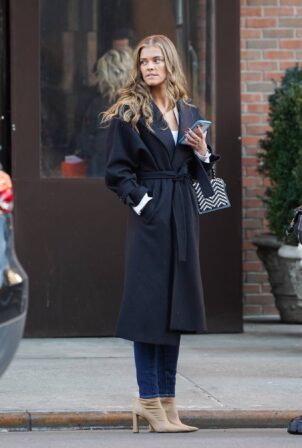 Nina Agdal - Stepping out in New York
