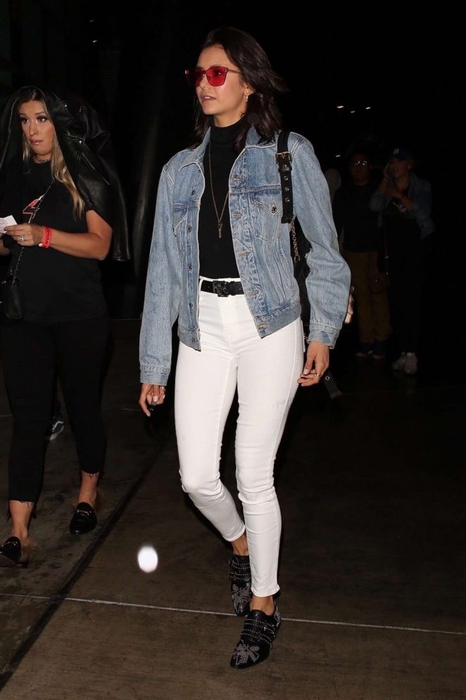 Nina Dobrev - Arriving at the Migos and Drake concert in Los Angeles