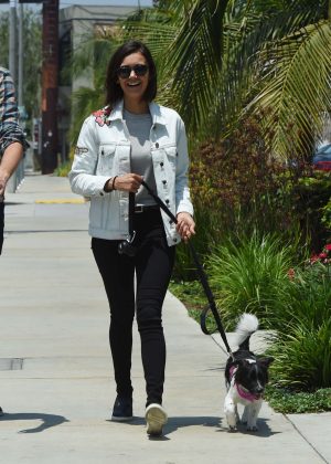 Nina Dobrev - Heads to lunch in Los Angeles