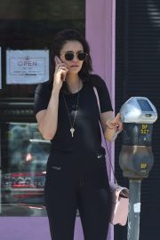 Nina Dobrev - Heads to the gym in Los Angeles