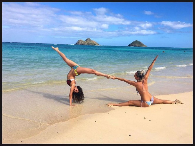 Nina Dobrev in a Bikini in Hawaii - Instagram Pic