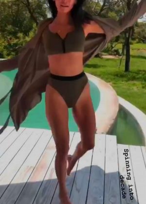 Nina Dobrev in a Bikini - Instagram