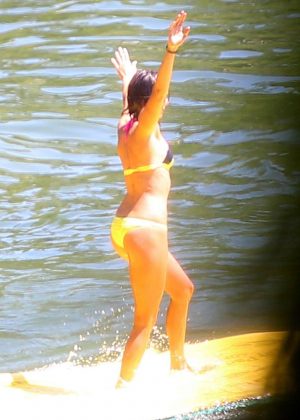 Nina Dobrev in Bikini on Lake Coeur d'Alene in Idaho