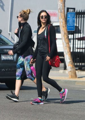 Nina Dobrev - Leaving a gym in West Hollywood