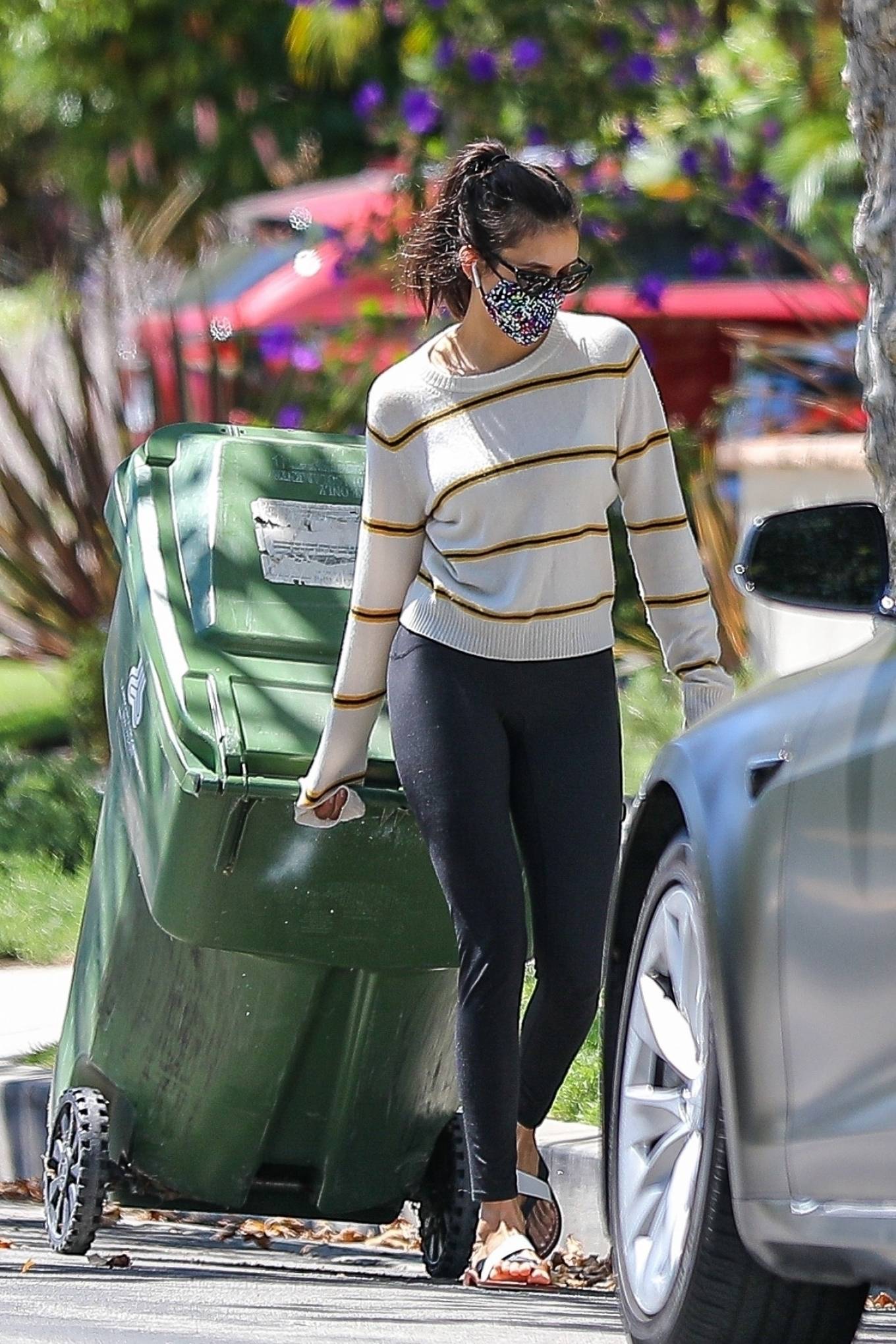 Nina Dobrev - Spotted outside her home in West Hollywood