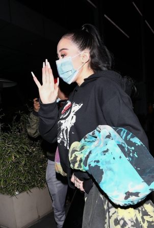 Noah Cyrus - Seen at BOA Steakhouse for dinner on Valentine's Day in West Hollywood
