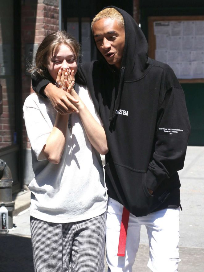 Odessa Arlon and Jaden Smith - Out and about in New York City