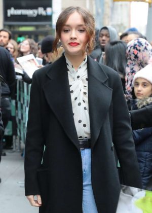 Olivia Cooke - Arriving at AOL Build Series in New York