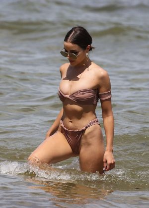 Olivia Culpo in Bikini at the beach in Miami