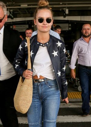 Olivia DeJonge at LAX Airport in LA