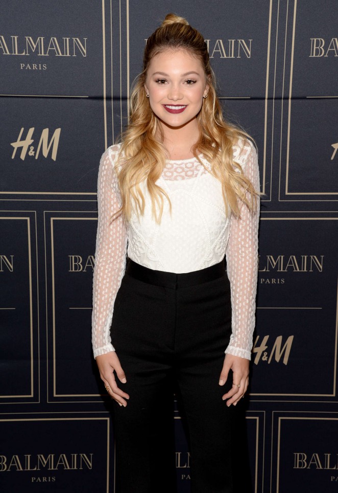 Olivia Holt - Balmain x H&M Los Angeles VIP Pre-Launch in West Hollywood