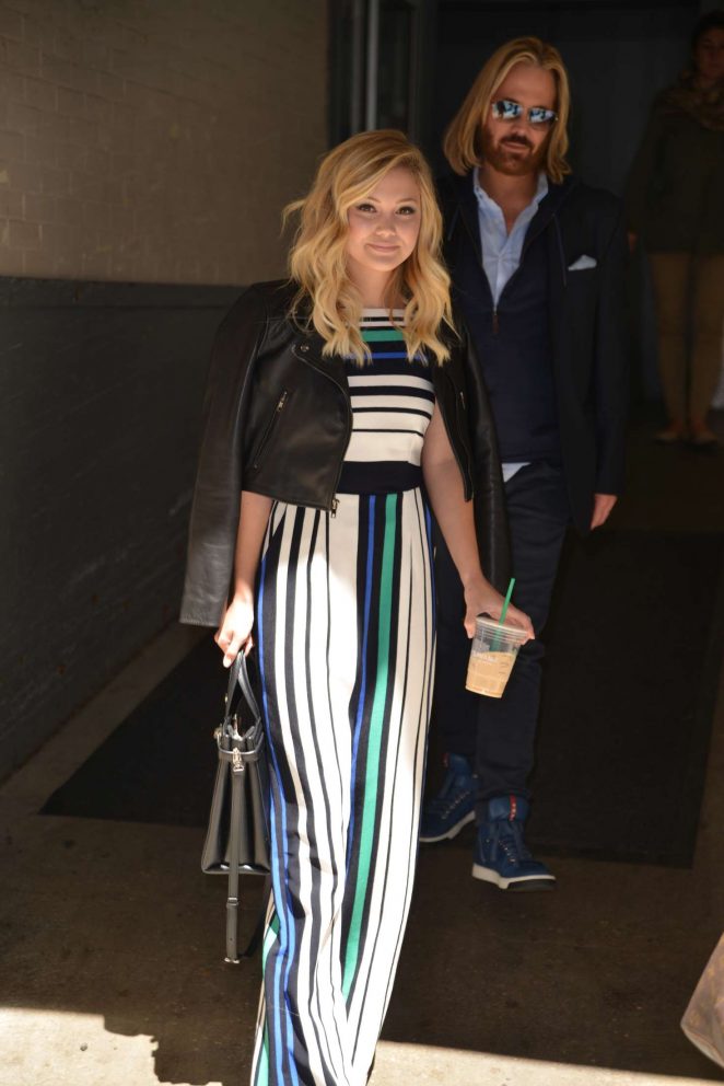 Olivia Holt - Doing press events in New York