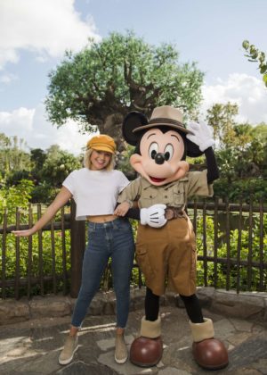 Olivia Holt - Visits Disney's Animal Kingdom at Disney World in Florida