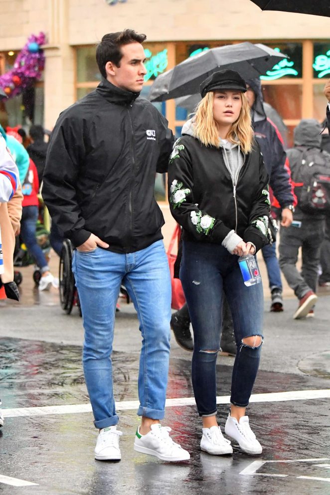 Olivia Holt With Boyfriend Ray Kearing at The Happiest Place on Earth in LA