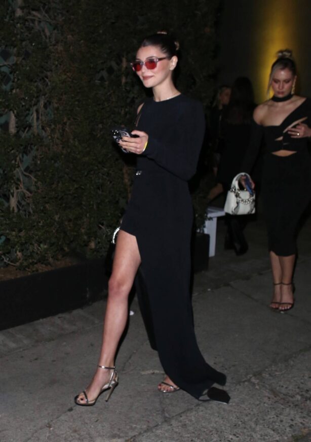 Olivia Jade Giannulli - In a black dress as she exits a party in West Hollywood
