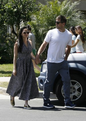 Olivia Munn and boyfriend Aaron Rodgers out in Studio City