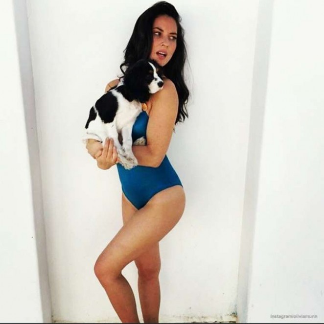 Olivia Munn in Swimsuit on Instagram