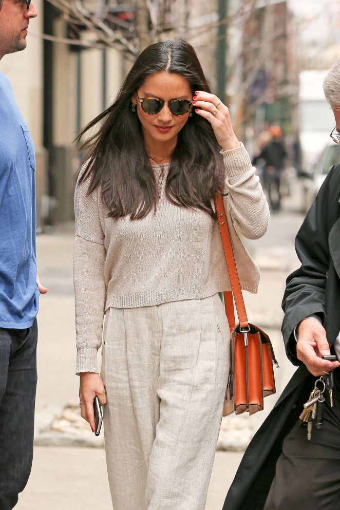 Olivia Munn - Out and about in Soho