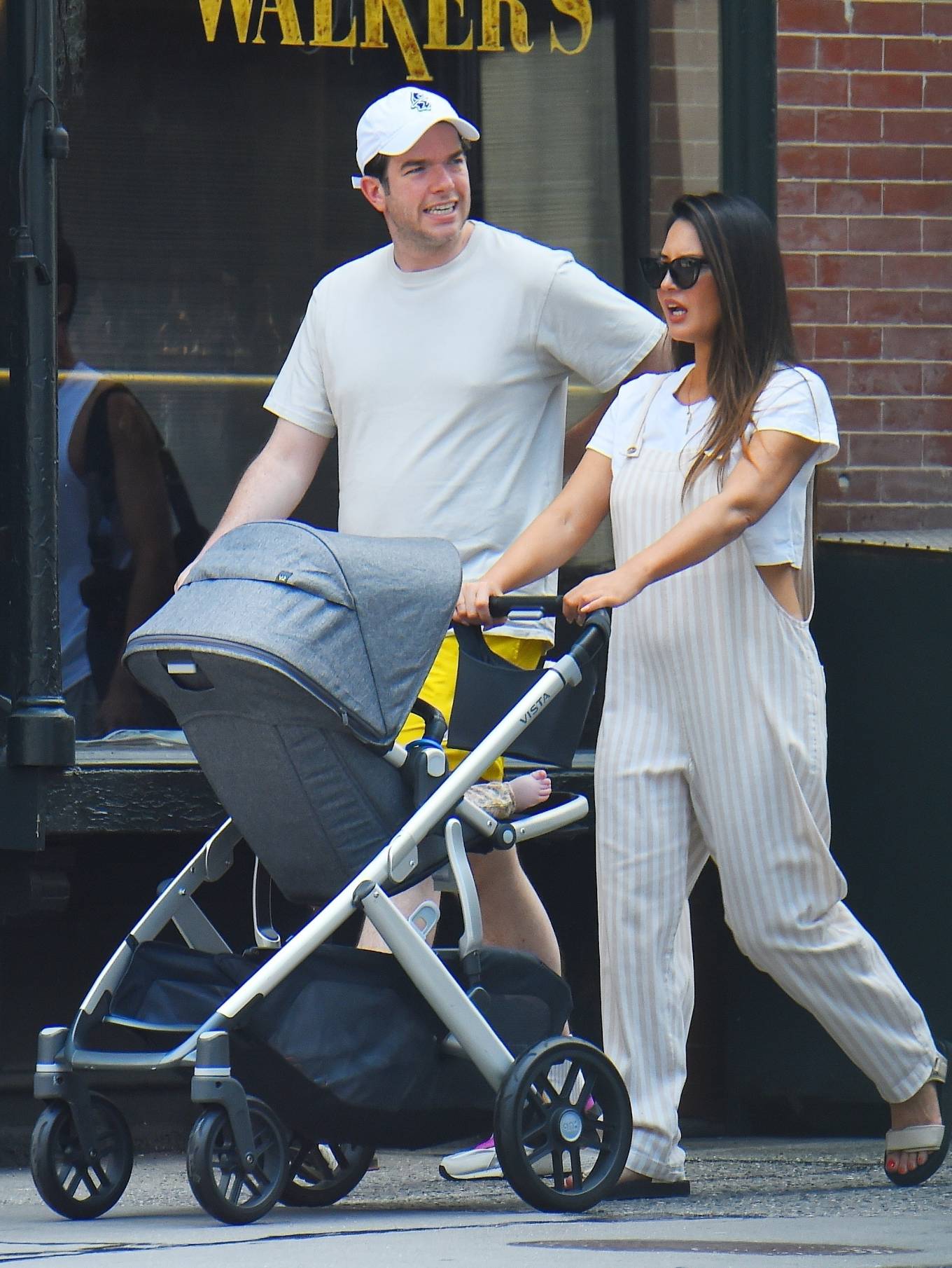 Olivia Munn - With John Mulaney on a stroll with their son Malcolm in Manhattan