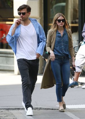 Olivia Palermo and husband out in New York City