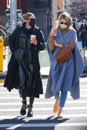 Olivia Palermo and Nicky Hilton - Spotted in New York