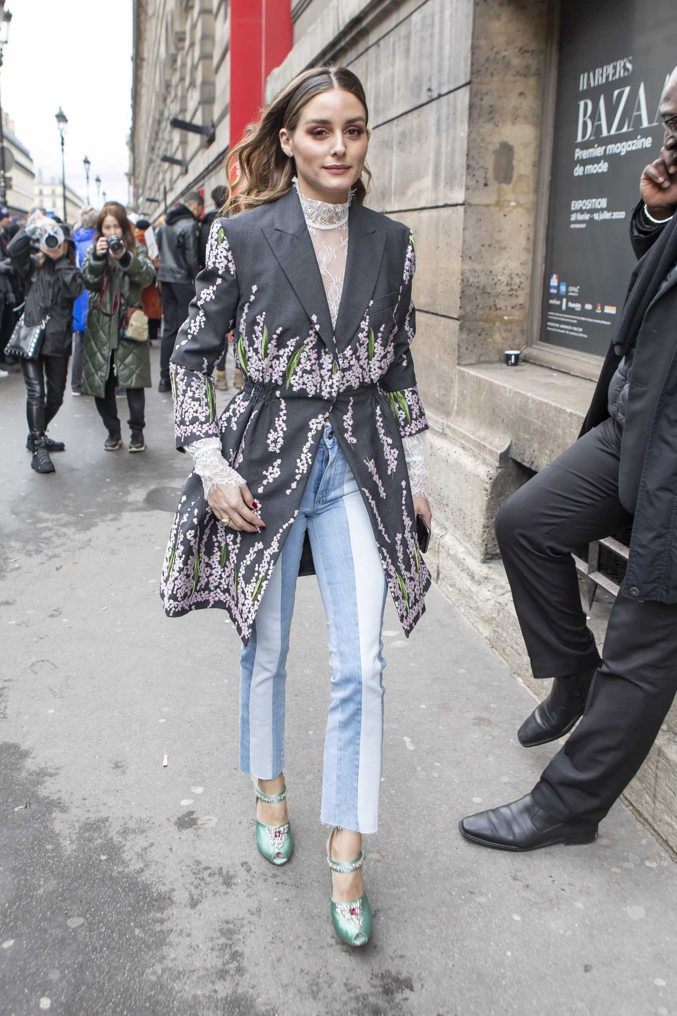 Olivia Palermo Arrives At Giambattista Valli Show At Paris Fashion