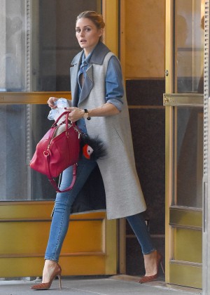 Olivia Palermo in Jeans out in New York City