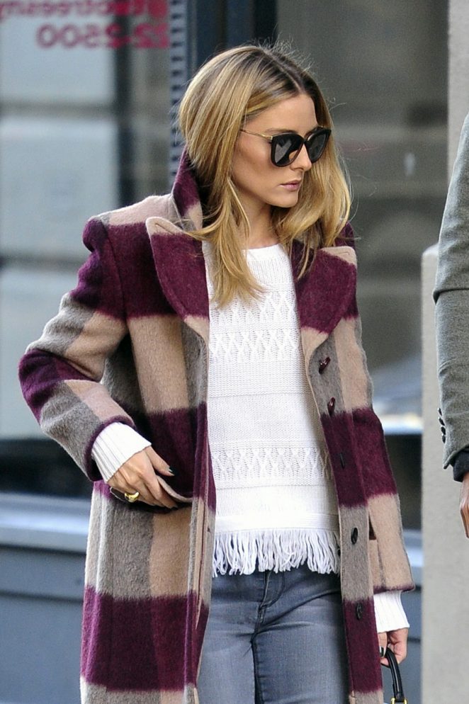 Olivia Palermo in Jeans out in New York