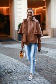 Olivia Palermo - leaving her hotel during Milan fashion week