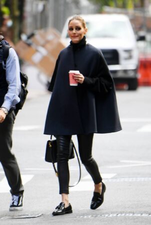 Olivia Palermo - Out for a coffee run in Tribeca - New York