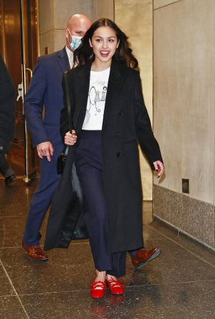 Olivia Rodrigo - Photographed leaving NBC Studios in New York