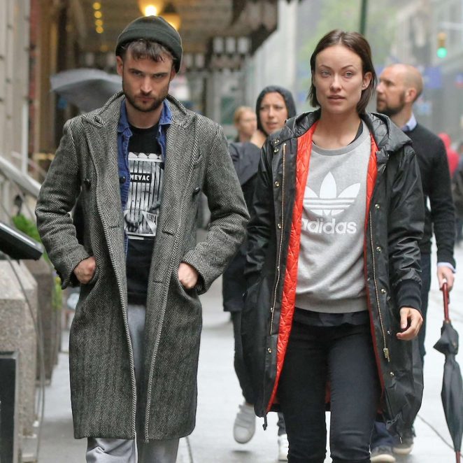 Olivia Wilde and Tom Sturridge Arrive at the Hudson Theatre in NY