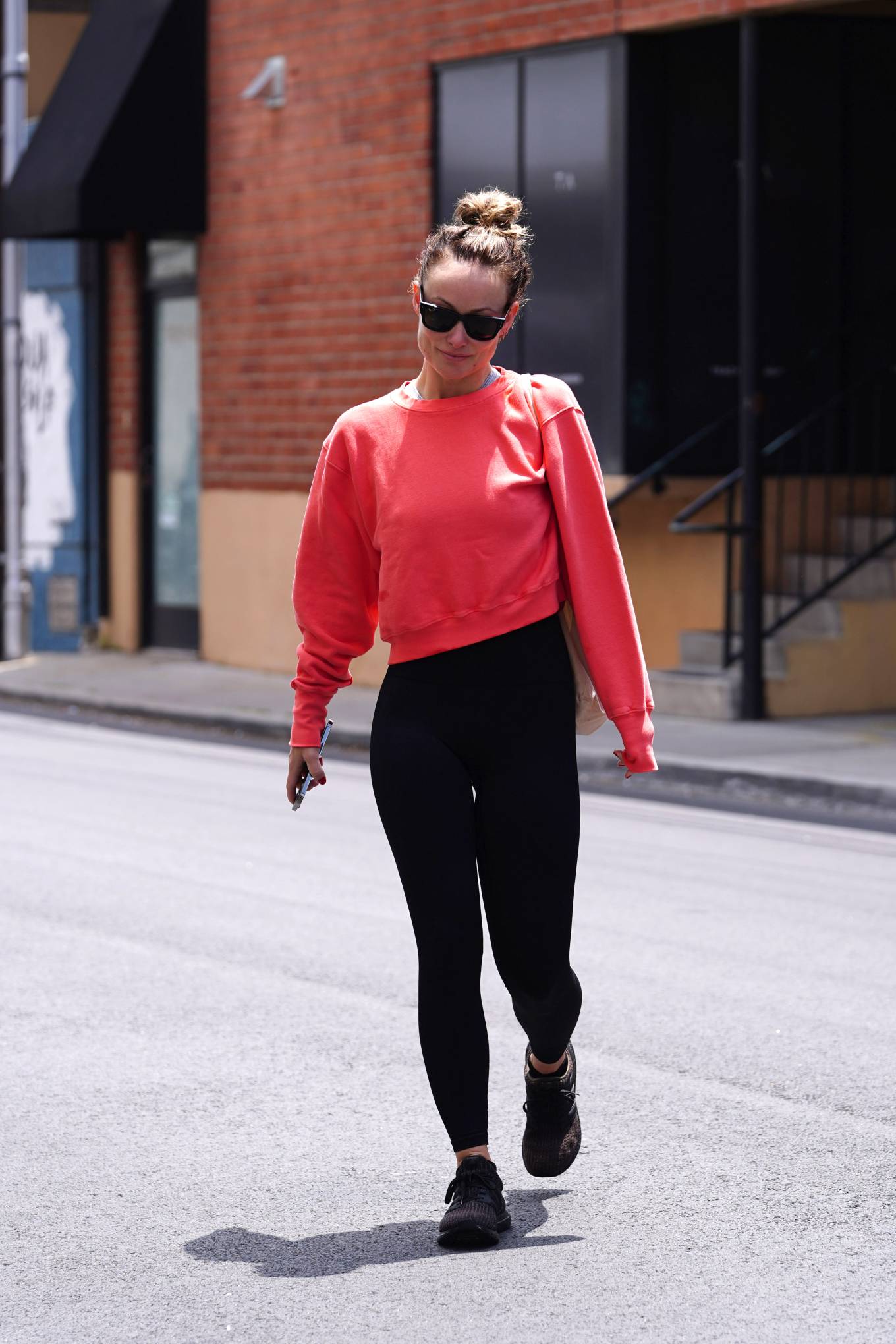 Olivia Wilde - In black leggings leaves a workout in Studio City