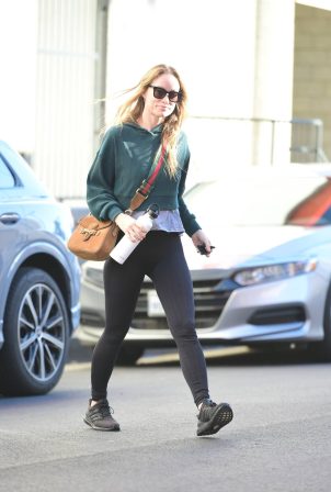 Olivia Wilde - In leggings while leaving the gym in Los Angeles