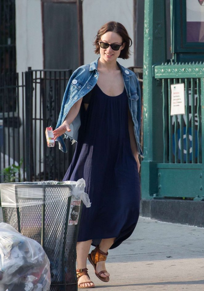 Olivia Wilde in Long Dress out in New York