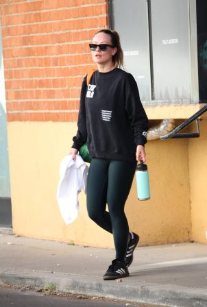 Olivia Wilde - Is seen after her workout as she exits the gym in Los Angeles
