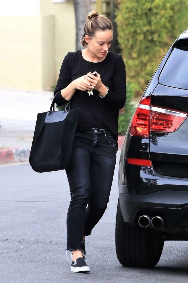 Olivia Wilde - Leaving a business lunch in Los Angeles