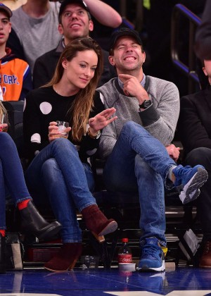 Olivia Wilde - New York Knicks vs. Los Angeles Clippers game in Madison Square Garden