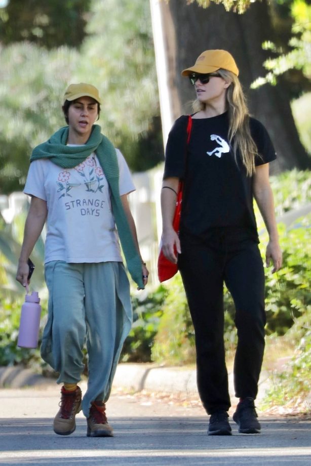 Olivia Wilde - On a hike with a friend in the Hollywood Hills
