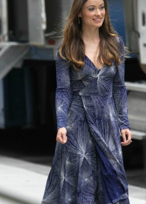 Olivia Wilde - Filming HBO Rock & Roll Show in NY