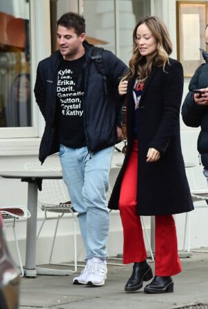Olivia Wilde- Seen getting her hair done on Valentine's Day in London