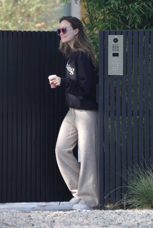 Olivia Wilde - Seen while exiting her house in L.A.