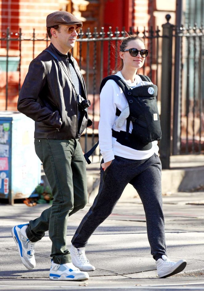 Olivia Wilde with her family in New York