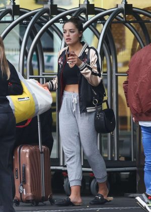 Olympia Valance Leaves her hotel in Melbourne