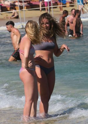 Olympia Valance - Wearing Bikini on the Beach in MykonoS
