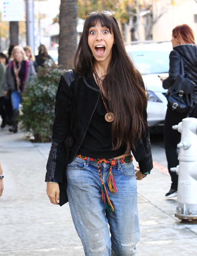 Oona Chaplin Shopping in Beverly Hills
