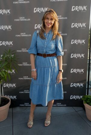 Ophelie Meunier - Launch party for the Drink Waters range in Paris