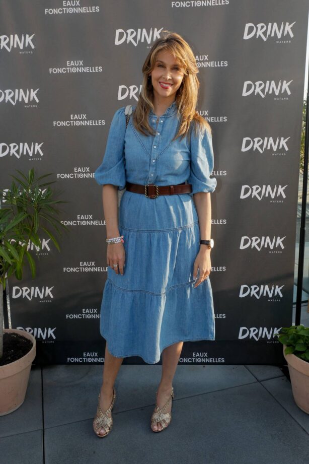 Ophelie Meunier - Launch party for the Drink Waters range in Paris