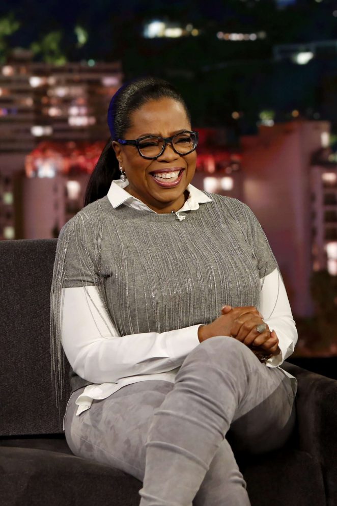Oprah Winfrey at Jimmy Kimmel Live! in Los Angeles