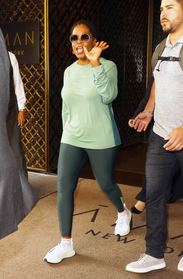 Oprah Winfrey - Is going to a workout session in New York